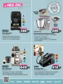Red Zac Flugblatt Seite 2: Braun Dampfbügelstation €419,00, DeLonghi Kaffee-Vollautomat €649,00