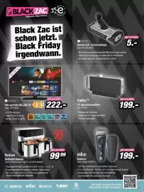 Red Zac Flugblatt Seite 3: NABO Kurbel LED Taschenlampe €5,00, Faller TV Sprachverstärker €199,00