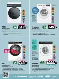 Red Zac Flugblatt Seite 4: BOSCH Waschmaschine €749,00, Beko Waschmaschine €549,00
