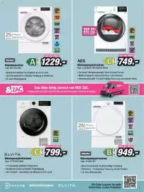 Red Zac Flugblatt Seite 5: Elvita Wärmepumpentrockner €799,00, Miele Waschmaschine €1.229,00