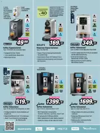 Red Zac Flugblatt Seite 8: Jura Kaffee-Vollautomat €1.399,00, DeLonghi Kaffee-Vollautomat €519,00