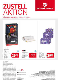 Transgourmet Flugblatt woche 45 Seite 36: Köttstorfer Beef Tatar €29,99, Milka Naps Lose €29,95