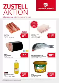 Transgourmet Flugblatt woche 45 Seite 1: Berger Toastschinken €7,99, Quality Orangensaft Frisch €3,79