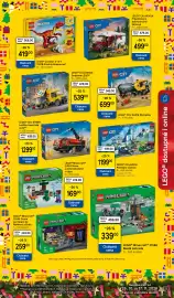 Tesco leták Strana 15: Lego city policejní stanice €1.199,00, Lego creator 3-in-1 31379 divoký dinosaurus €419,00