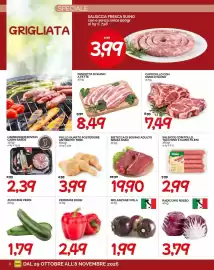 Volantino Hardis Pagina 6: Bistecca di bovino adulto senza osso €19,90, Pollo quarto posteriore antibiotic free €3,99