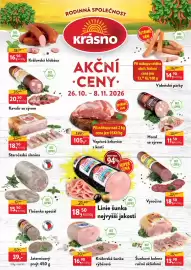 MP Krásno leták Strana 1: Tlačenka speciál €15,50, Královská šunka výběrová €16,90