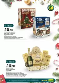 Volantino Centro Cash Pagina 15: Confezione Dolce Vita Panettone e Pandoro €15,90, Cesto Rovere Merry Christmas €15,90