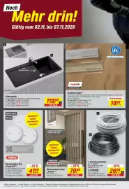Toom Baumarkt Prospekt woche 45 Seite 2: Raumtrenner Eiche „Amalfi“ 5 €79,99, Einbauspüle €119,99