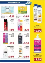 Volantino Le Bolle di Giù Giù Pagina 5: Soavex Igienica Prest. €3,19, Evin Deo Donna €1,29