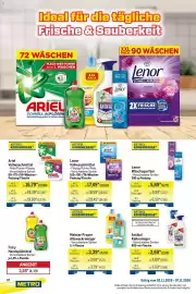 METRO Prospekt woche 45 Seite 10: Lenor Vollwaschmittel €17,49, Ariel Vollwaschmittel €16,79
