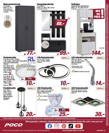Poco Prospekt woche 44 Seite 16: LED-Dekoleuchte POCO line €25,00, POCO Line LED-Deckenleuchte €10,00