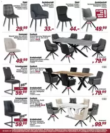 Poco Prospekt woche 44 Seite 6: Stuhl Samtvelours schwarz, Metallfüße schwarz €44,00