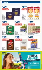 Foodland catalogue week 44 Page 12: Nescafe Farmers Origins Capsules €5,50, Nestle Milo Restore Overnight €840,00