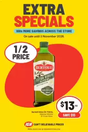 IGA catalogue week 44 Page 2: Bertolli Olive Oil €13,00