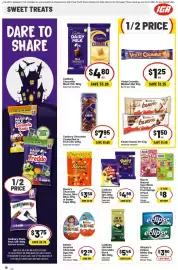 IGA catalogue week 44 Page 20: Nice & Natural Sour Block or Fruit Springs €8,00, Wrigley's Eclipse Mints €3,60