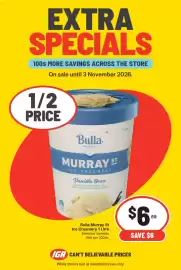 IGA catalogue week 44 Page 5: Bulla Murray St Ice Creamery Selected Varieties €6,00