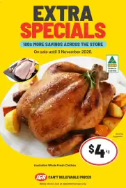 IGA catalogue week 44 Page 6: Australian Whole Fresh Chicken €4,00