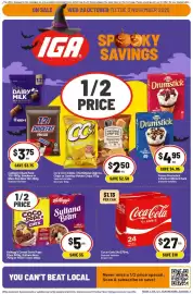 IGA catalogue week 44 Page 7: Coca-Cola Classic €27,00, Kellogg's Cereal Coco Pops Chex, Sultana Bran €5,00