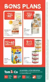 Catalogue Tom&Co page 14: Pedigree Snacks dentaires €28,99, WELLNESS CORE Croquettes €36,78