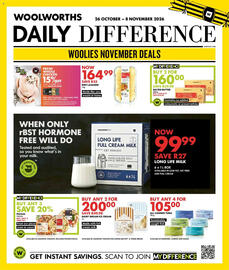 Woolworths catalogue Page 12: Italian Beef Lasagne €164,99, Salted Butter €160,00