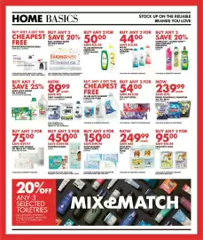 Woolworths catalogue Page 11: Wooliesbabes Single Wipes €150,00, W.LAB ALL PURPOSE CLEANER €44,00