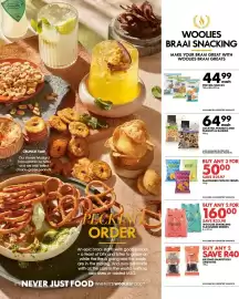 Woolworths catalogue Page 6: Cocktail Peanuts and Peanuts & Raisins €64,99, Pretzel Snacks €44,99