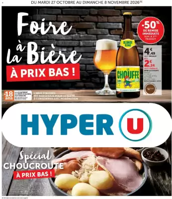 Hyper U | Foire à la bière (valable jusqu'au 8-11)