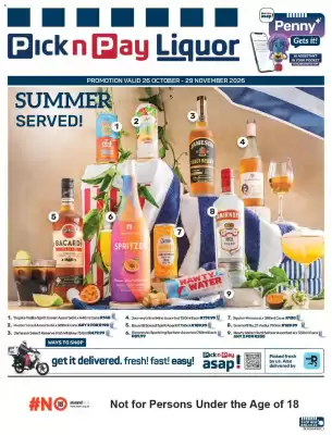 Pick n Pay Liquor catalogue (valid until 29-11)