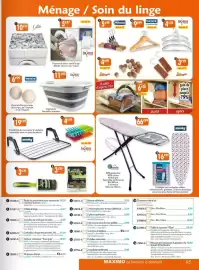 Catalogue Maximo page 95: Mhome cintres €5,99, LaCuelle bac à lessive €11,49