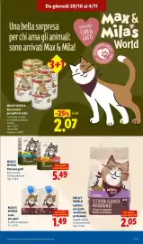 Volantino Lidl settimana 44 Pagina 13: Mila's World Latte per gatti €1,49, Lettiera per gatto Mila's World €2,05