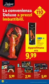 Volantino Lidl settimana 44 Pagina 14: Deluxe Gamberi con panatura croccante €2,99, Deluxe Uova di lompo rosse e nere €5,49
