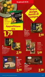 Volantino Lidl settimana 44 Pagina 19: Tortini al cioccolato con cuore morbido €2,29, Chef Select Sformatini di patate €2,99
