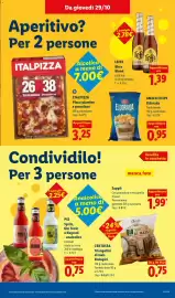 Volantino Lidl settimana 44 Pagina 29: Amica chips Eldorada Tradizionale €0,95, Italpizza pizza salamino e provolone €3,25