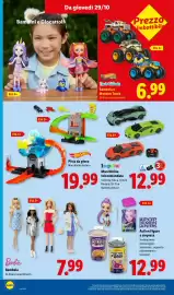 Volantino Lidl settimana 44 Pagina 36: Hot Wheels Pista da gioco €19,99, Barbie Bambola €7,99