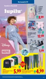 Volantino Lidl settimana 44 Pagina 43: Set coperta e cuscino per bambini "Stitch, Marvel" €12,99