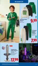 Volantino Lidl settimana 44 Pagina 45: Pantaloni sportivi da bambino "Minecraft" €7,99