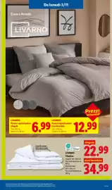 Volantino Lidl settimana 44 Pagina 51: Livarino Piumino €22,99, LIVARNO Parure copripiumino singolo €6,99