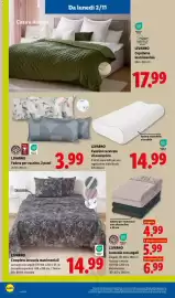 Volantino Lidl settimana 44 Pagina 52: LIVARNO Completo lenzuola matrimoniali €14,99, Lenzuolo con angoli LIVARNO €4,99