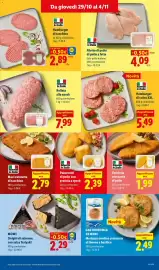 Volantino Lidl settimana 44 Pagina 9: Hamburger di suino XXL €5,49, MOWI Onigiri di salmone con salsa Teriyaki €2,29