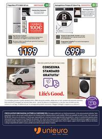 Volantino Unieuro Pagina 8: Asciugatrice intelligente €699,90, Frigorifero F14 & MAX 60 cm €1.199,00