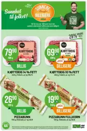 Kiwi kundeavis uke 44 Side 21: KJØTTDEIG 10 % FETT €69,90, PIZZABUNN FULLKORN €19,90
