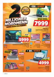 POWER kundeavis uke 44 Side 6: Acer Aspire Go 15 AG15-42P €5.999,00, Lenovo Yoga 7 2-in-1 €11.999,00