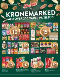 Jacobs kundeavis uke 44 Side 1: Kjøttpølse €30,00, Toro sauser €10,00