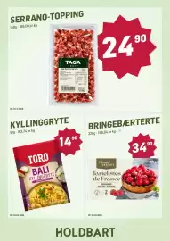 Holdbart kundeavis uke 44 Side 2: BRINGEBÆRTERTE €34,90, KYLLINGGRYTE €14,90