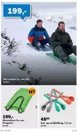 Biltema kundeavis Side 26: Snø- og sandballtang €45,90, Akemadrass for snø, limegrønn €199,00