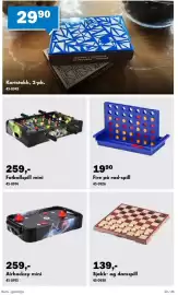 Biltema kundeavis Side 30: Fire på rad-spill €19,90, Airhockey mini €259,00