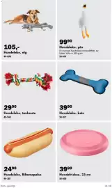 Biltema kundeavis Side 44: Hundeleke, bein €39,90, Hundeleke, gås €99,90