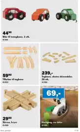 Biltema kundeavis Side 9: Skinne, kryss €29,90, Tilbehør til togbane €59,90