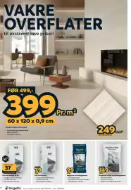 Megaflis kundeavis Side 16: Megaplan X-fiber avrettningsmasse €149,00, B30 tørrbetong €79,00