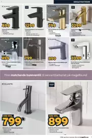 Megaflis kundeavis Side 7: Celeste Ely servantbatteri granittgrå €799,00, Celeste Bristol servantbatteri matt sort €499,00